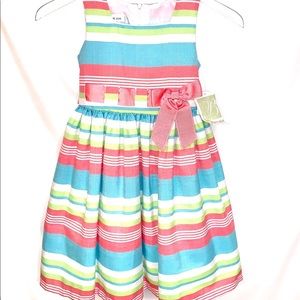 🌸Bonnie Jean Girls Striped Sleeveless Dress